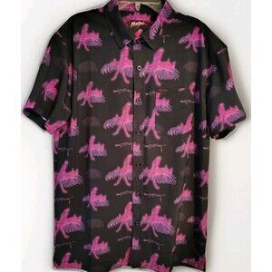 Retro Rifle Men's Shirt Size M Button Saws & Masaws Super Stretch Pocket